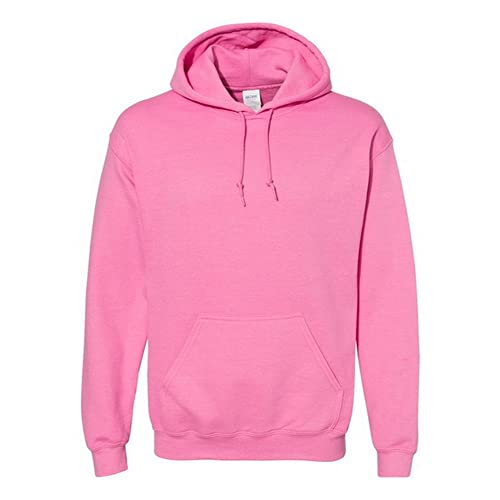 Image of Gildan Men's Heavy Blend Drawcord Hooded Sweatshirt, Safety Pink