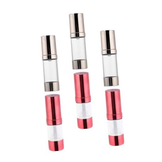 Balacoo 6 Unidades Garrafa De Vácuo De Loção Frasco De Cosméticos Recipiente De Garrafa De Loção Garrafa De Subembalagem Como Garrafa De Creme Para Os Olhos Viagem