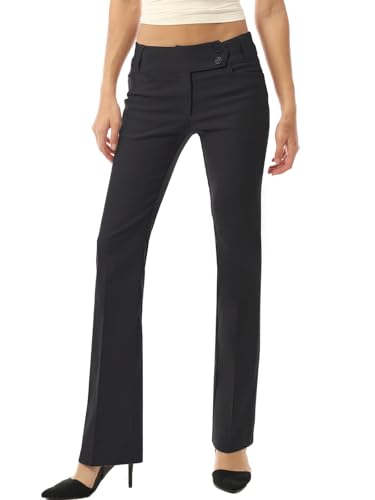 MixMatchy Women's Ultra Stretch Lux Comfort with Flex Motion Bootcut Dress Pants Work Business Office Trousers2
