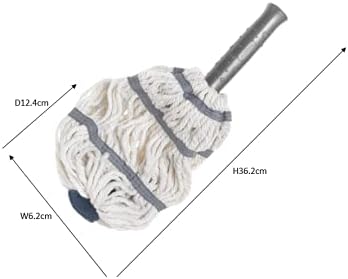 Addis Twist Mop In White And Metallic Silver
