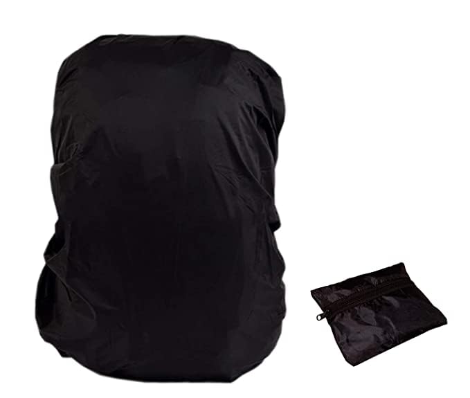 CABIN CLUB Nylon Rain & Dust Cover Waterproof with Pouch for Laptop Bags and Backpacks School Bag Cover, Luggage Bag Cover - Black (B0C7LKFKGJ) Amazon Price History, Amazon Price Tracker