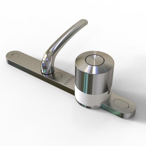 Ultion Nuki Smart Lock 2025 - for PVC & Composite Doors | 3-Star Plus Security | Alexa/Google/Apple Compatible | Auto Lock/Unlock & Flexible Access (Chrome, Doors Under 55mm Thick)