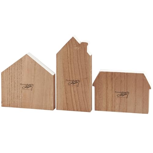 Gingerbread House Chunky Sitter Set Primitives by Kathy : décor en bois incassable - 3