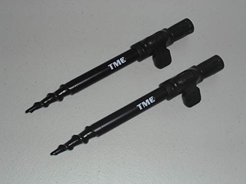 Bâtonnets de pêche à vis TMC piquets 15-25cm robustes pour support de canne stable - 2