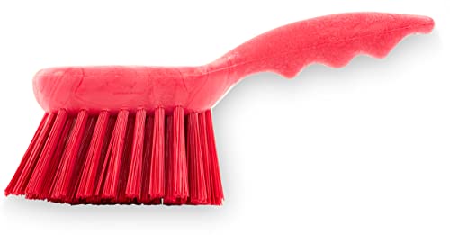 Image of SPARTA 40541EC05 Plastic Scrub Brush, Utility Brush, Kitchen Brush With Hanging Hole For Cleaning, 8 Inches, Red - (Pack of 1)