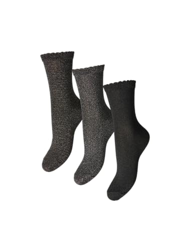 PIECES Pcsebby Glitter Long 3-Pack Socks Noos