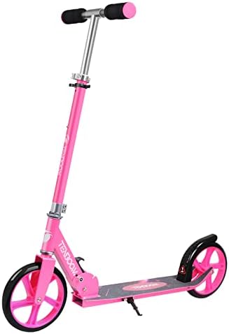 TENBOOM Scooters for Kids Ages 8-12, Folding Large Wheels Kick Scooters , Height-Adjustable Scooter for Adults Kids