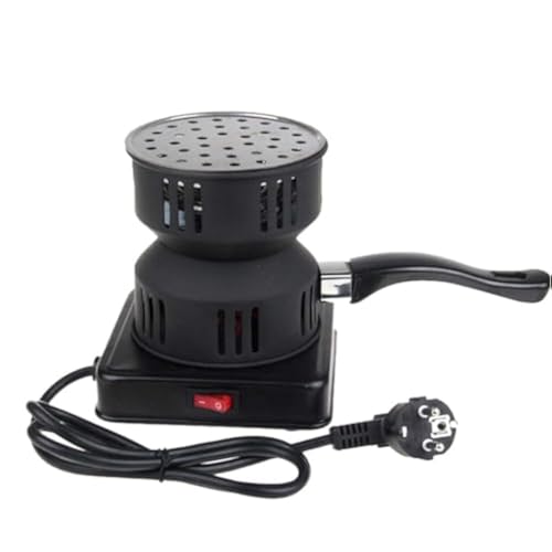 JMcall Electric Coal Starter Hookah Shisha Nargila Heater Stove Charcoal Burner BBQ New With(Color: Black Steel)