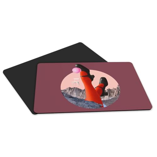 Set de table rouge antidérapant grand format pour protéger et décorer sans glisser