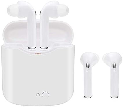Kabi Wireless Earbuds Headset,Wireless Headphones,Hands-Free Calling Earphones Sport Driving Earbuds Built-in-Mic&Charging Case Compatible phoneX/8/7 Android (PR) (L)