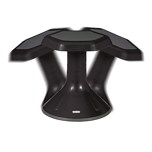 Image of Learniture Backless Active Learning Stool for Preschool Classrooms, Active Learning Wobble Chair with Rocking Motion, 12 inch H, Graphite