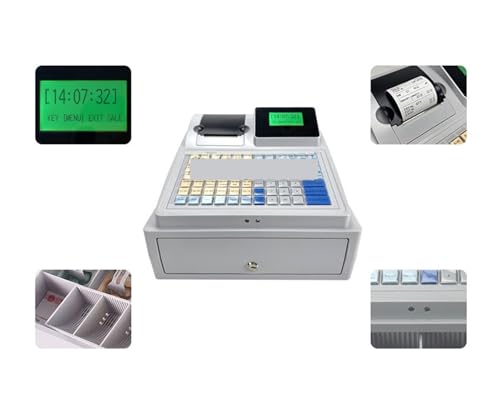 Caja registradora C50 con detector de billetes UV e impresora integrada 8