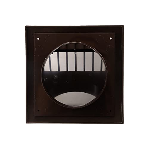 Repa Market 6 Inch / 150mm Exhaust Hood Vent with Rain Cover, Brown ABS Plastic Wall Air Vent Cover - Image 3