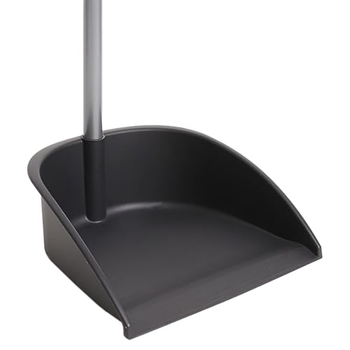 MAYA Recogedor Basic. Pala de Polipropileno Reciclado y Palo Metálico Plastificado. Máxima Estabilidad. Altura 78 cm (Gris Oscuro)