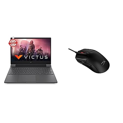 Image of HP Victus Gaming Laptop AMD Ryzen 5 5600H 15.6 inch(39.6 cm) FHD IPS Gaming Laptop & HyperX Pulsefire Haste 2 BLK Wired