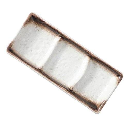 PRETYZOOM Plato De Cerámica Para Salsas y Condimentos Ideal Para Sushi y Aperitivos
