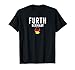 Furth Germany Map Flag Vintage Travel Design T-Shirt