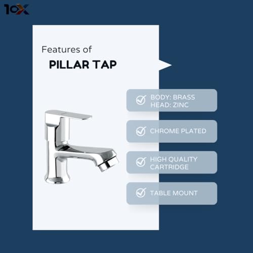 Image of 10X Pillar Cock Tap ZP-3601 for Bathroom /Kitchen Table /Deck Mount