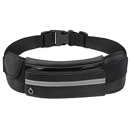 Flycoo Gürteltasche Laufgürteltasche Handytasche Sport Running Bauchtasche Wasserkocher Gürteltasche mit verstellbarem Riemen für Radfahren / Workouts / Wandern und alle Outdoor-Aktivitäten (Schwarz) Cover