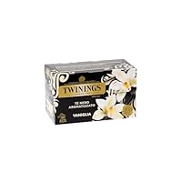 Twinings, Tè Nero Aromatizzato alla Vaniglia, Gusto Dolce e Avvolgente, Infusi e Tisane, 1 Confezione da 20 Filtri