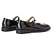 Women's Mary Jane Tabi Shoes,Split Toe Dress Flats Square Toe with Buckle Strap Black Patent Leather (Black, Adult, Women, 8.5, Numeric, US Footwear Size System, Narrow)