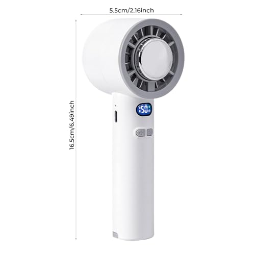 Ventilador de mano portátil recargable para camping y excursiones al aire libre 7