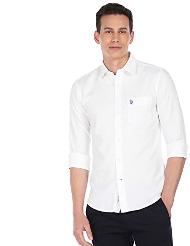 Image of U.S. Polo ASSN. Men's Cotton Slim Fit Shirt