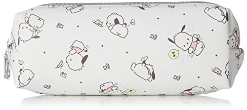 ペンケース 筆箱 文具 化粧ポーチ コスメポーチ トラベルポーチ 大人向け 合皮 PUレザー マイメロディ シナモロール ポチャッコ クロミ ハンギョドン 0014 レディース ポチャッコ