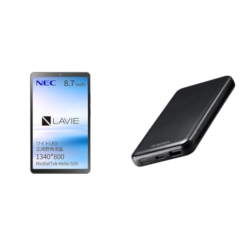 NEC LAVIE T8 �^�u���b�g 8.7�C���` wi-fi���f�� Android 14 MediaTek Helio G85 4GB 64GB LED �L����p�t�� ���i�O���[ TAB08H05+�G���R�� ���o�C���o�b�e���[ 10000mAh ��e�� 