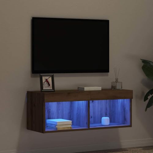 Meuble TV en chêne artisanal compact pour optimiser les petits salons - 7