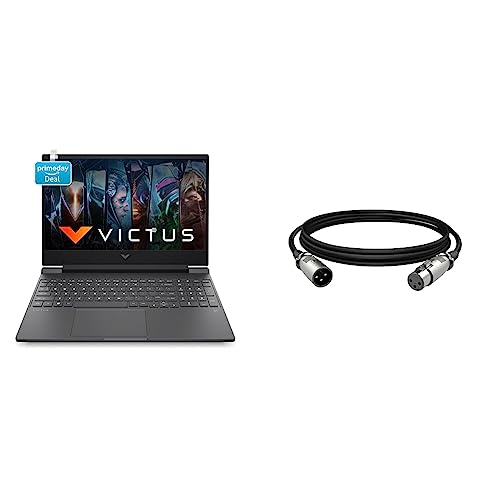 Image of HP Victus Gaming 12th Gen Intel Core i5 12450H Processor 15.6 inch(39.6 cm) FHD Gaming Laptop & HyperX XLR Cable