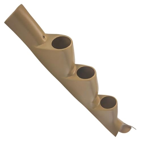 APOMONO Tan Triple Gauge 52mm Pillar Super Duty ABS Plastic for Ford for F250 SuperDuty 2011-2016 for F350 2011-2016 & SuperDuty 2011-2016