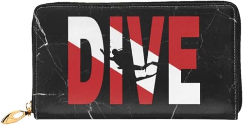 Distressed Dive Flag Wallet Card Bag