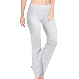 Houmous S-XXXL 29''31''33''35'' Inseam Women's Cotton Bootcut Pants Inner Pocket(Regular-31 Inseam-L