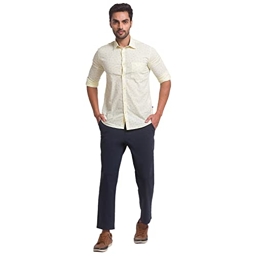 Image of Parx Men's Regular Fit Cotton Casual Pant (XMTZ03357K8 Black)