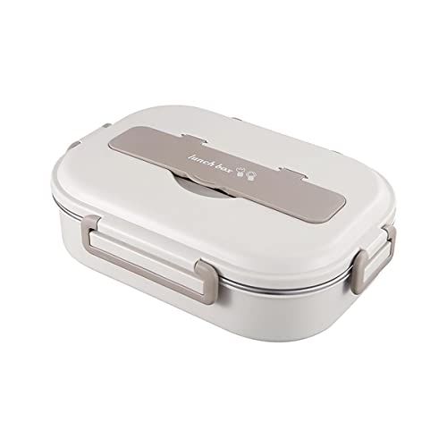 お弁当箱 一段 弁当箱 おべんとう箱1000-2000ml 大容量 おべんとう箱 お弁当箱 女性 ランチバッグ 仕切り付 べんとう箱 保温弁当箱 麦わら繊維 女性 男子 ランチジャー 漏れ防止 高校生 通勤 保存容器 (ベージュ,1L #3室+食器)