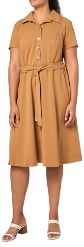 Image of Tommy Hilfiger Women's Scuba Midi Tie Waist Dress