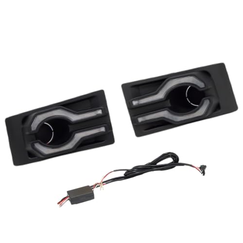 Luz LED DRL doble color blanco ámbar con escaneo dinámico para Land Cruiser
