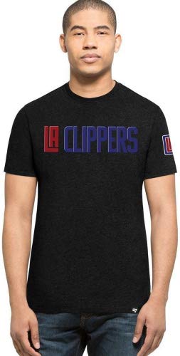 '47 Brand los angeles clippers Script NBA Camiseta de Negro, negro