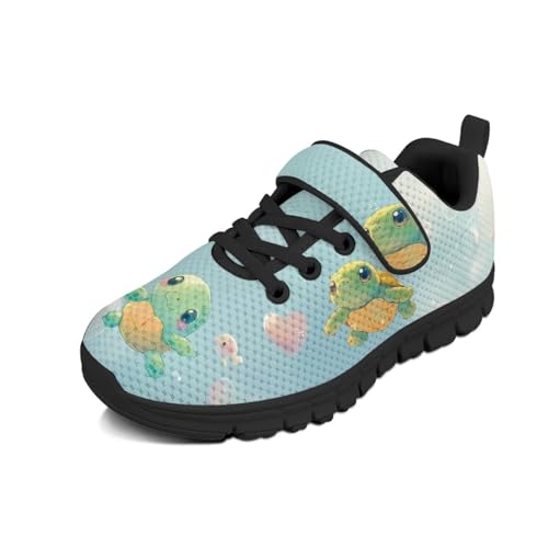 Kids Shoes Running Shoes Girls Boys Primary School Students Sports Shoes Spring and Autumn Casual Shoes Cartoon Turtle Pattern