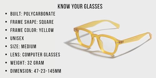 Image of SAM AND MARSHALL DAWN Eyeglass I Square Shape I Computer Glasses I Polycarbonate Frames I Unisex