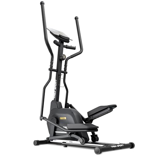 TREX SPORT Crosstrainer für zuhause TX-700CT Steel | Ellipsentrainer mit Computer & Pulssensoren | extrem leises Magnetbremssystem mit 14 Widerstandsstufen, 125 kg belastbar TREX SPORT Crosstrainer für zuhause TX-700CT Steel | Ellipsentrainer mit Computer & Pulssensoren | extrem leises Magnetbremssystem mit 14 Widerstandsstufen, 125 kg belastbar