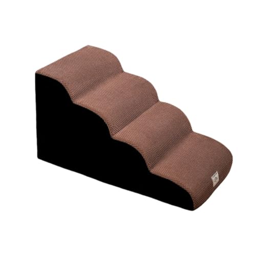 YAKINO 犬 階段 クッション ステップ なだらか ドッグステップ 2段 角丸 コーデュロイカバー ペット スロープ 踏み台 滑り止め 犬用階段 ペット用階段 ペットステップ ソファ ベッド 段差 おしゃれ 犬 猫 ペット用品 幅40cm 奥行40cm