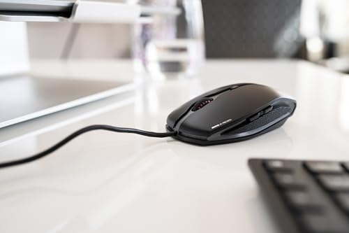 GENTIX 4K, Mouse Con Filo, Ideale per l’Uso con Monitor Ultra-HD, 6 Pulsanti, Fino a 3600 dpi, Design Simmetrico, Cavo 1,8 m, Nero - Mouse gaming - Immagine 3