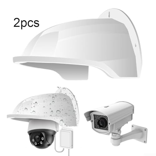 Funda para cámara exterior impermeable de ABS con soporte de pared pack de 2 4