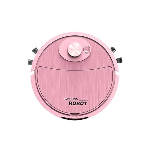Yebutt Floor Vacuum Robot Vacuum Cleaner, Sweeping Robot, Robotic Vacuum, Automatic Vacuum Robot, Scheduled Cleaning, Ideal for Pet Hair, Integral Memory Multiple Cleaning (Pink)