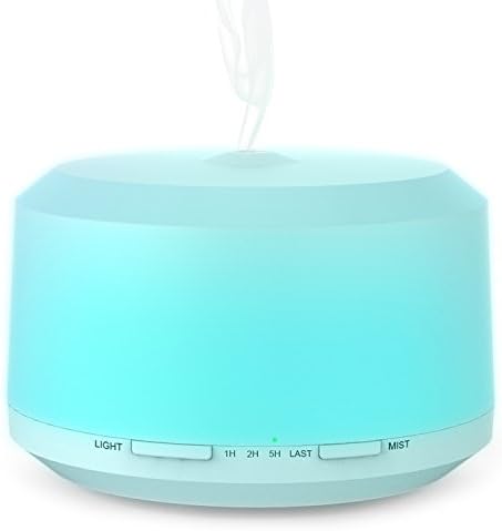 450ml Diffusers for Important Oils, 3-in-1 Aromatherapy Important Oil Diffuser Aroma Diffuser Ultrasonic Cool Mist Humidifier with Protected Waterless Auto-off, 8 Colour Mild for Residence Workplace Examine Yoga Spa
