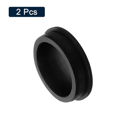 Image of uxcell 2 Pcs Black Plug Holes, Waterproof Rubber Button Plug for 66.5mm / 2.62 inch Hole