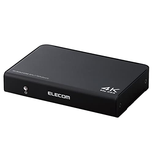 Amazon.co.jp: エレコム HDMI分配器 4K 60Hz(18Gbps) 1入力 2
