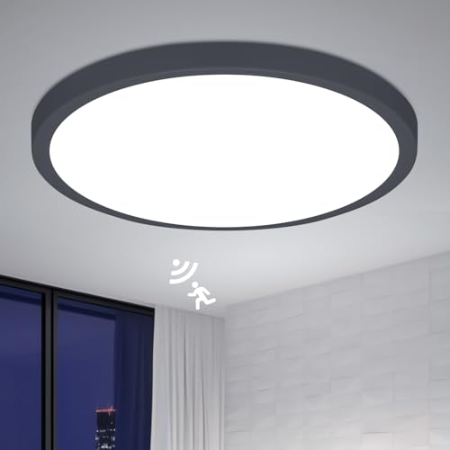 Luminaire couloir avec capteur crepusculaire automatique et detecteur radar
